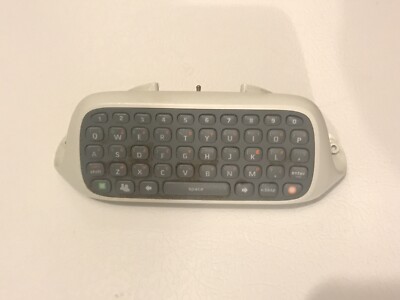 Microsoft Xbox 360 Controller Chatpad Keyboard Attachment WHITE, EUC.