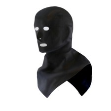 LatexDreamwear schwarze Latex Henker Maske mi...