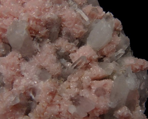 RHODOCHROSITE pink crystals & QUARTZ --- BULGARIA Rhodope DAVIDKOVO /ph938 - Picture 3 of 11