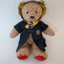 Build-A-Bear HARRY POTTER Brown Bear w/Hufflepuff House Robe And Sweater Prefect
