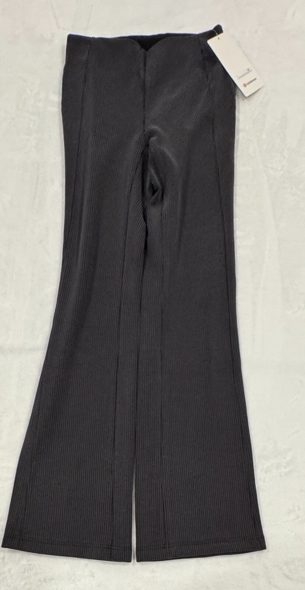Lululemon Ribbed Softstreme Flared Pant Regular Size 4 Black