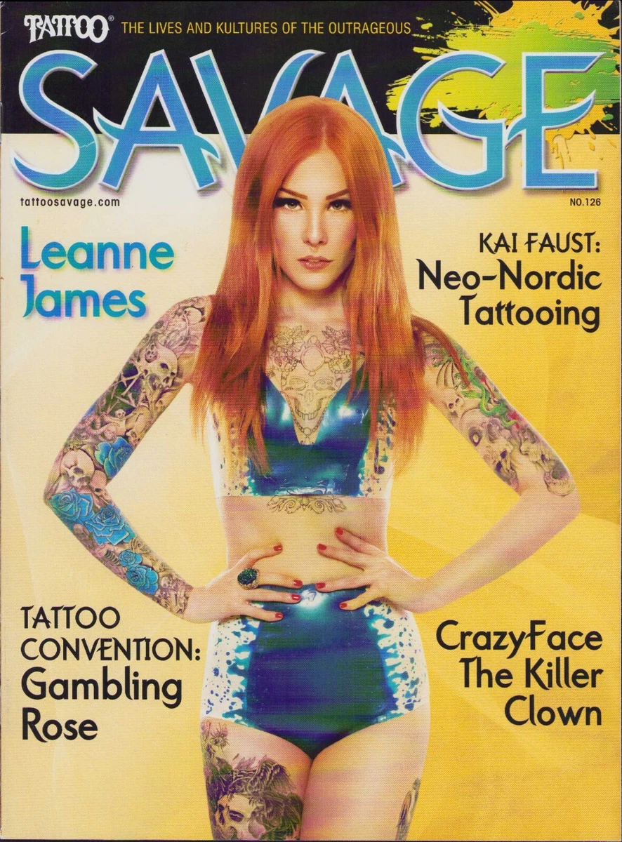 Savage Tattoo Magazine #126 Leanne James Kai Faust The Killer Clown Art VF  | eBay