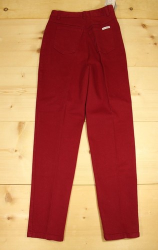 Saint Germain Paris Womens Jeans Sz 10 Cranberry Stretch 27x30 USA Made 5 Pocket - Picture 4 of 12