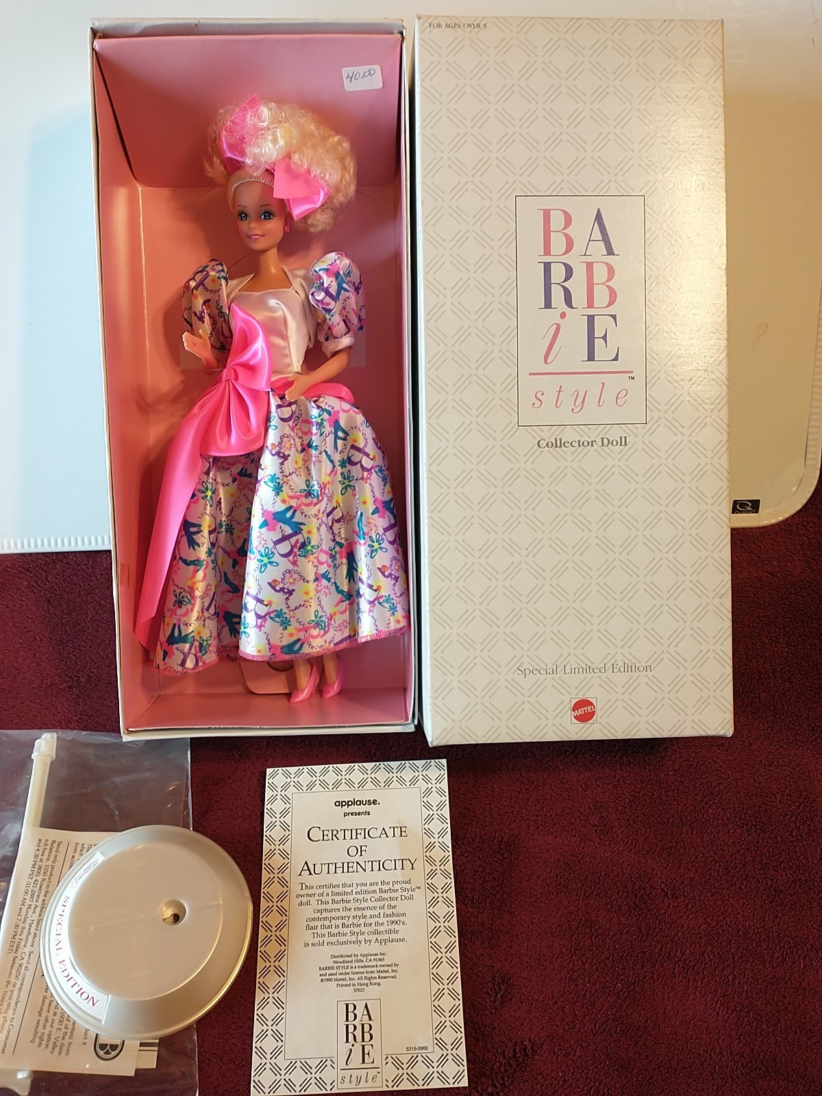 1990 Mattel Barbie Style Collector Doll #5315 Special Limited Edition Brand New