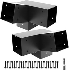 Kit Staffe Pergola 30° - Staffe Angolari a 3 Vie per Legname 4"x4" (Confezione da 2)