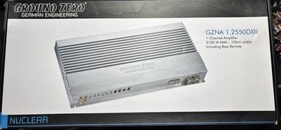 Ground Zero GZNA 1.2550DXII Mono Car Amplifier 2400W RMS Ground Zero Amp
