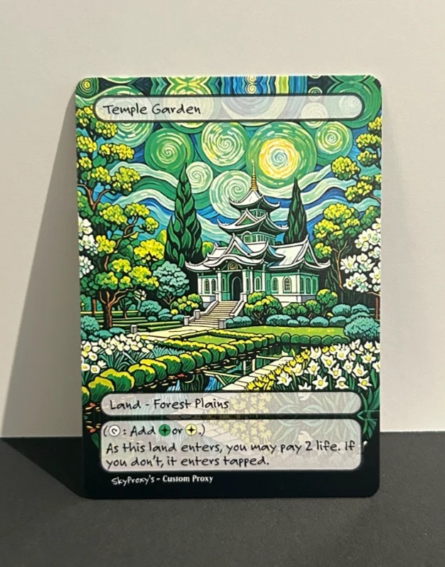 Shock Land Set - Altered Art Custom MTG - Van Gogh Style - All 10! - Image 4 of 4