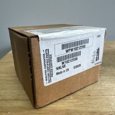 New Genuine OEM Whirlpool Washer Water Inlet Valve WPW10212598 W10212598