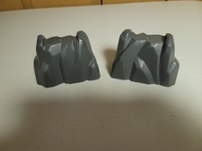 Brio world wooden Railway Train Replacement Mountain Rock Risers x 2