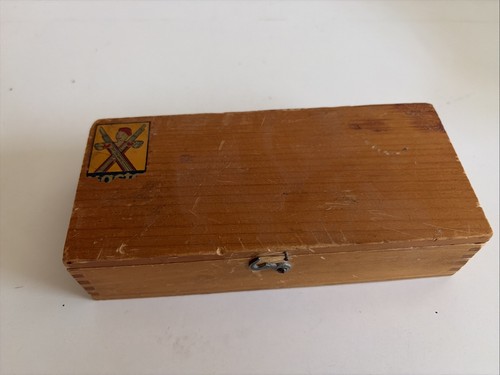 Vintage X-Acto Knife Set In original wooden box model building wood working 