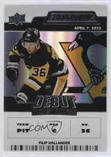 2022 Upper Deck Credentials Debut Ticket Access /799 Tier 2 Filip Hallander 0is9