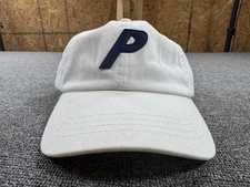 Palace Skateboards Hat Cap Strap Back White P Logo 6 Panel Logo Mens Cotton
