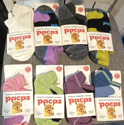 Pacas Alpaca Women s No Show mixed pack athletic & performance socks 8 pair M/L