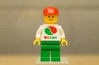 Vintage LEGO Minifigure Toy Octan Racer 60053 OCT012 Team Driver