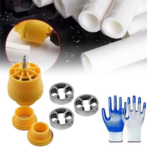 Electric Drill Compatible PVC Pipe Threader Kit with Various Die Sizes PVC - Afbeelding 5 van 19