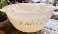 Vintage Fire King Candle Glow Cinderella Mixing Bowls Set of 2, 1967-1972