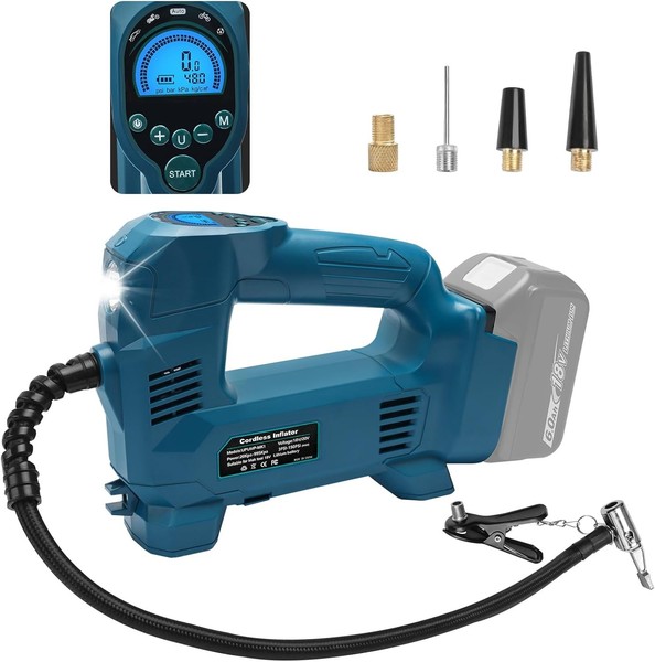 Powarobor 18V Akku Kompressor Kompatibel Mit Makita 18V Akkus,10.34 Bar Akku-image