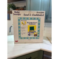 Vintage Baby Snoopy Reversible Easel  Chalkboard Dry Erase Board Peanuts 8759-6