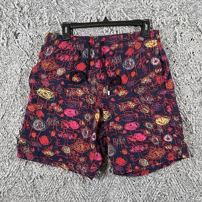 Vilebrequin Swim Shorts Men's Size Large Abstract Print Lined Summer Beach
