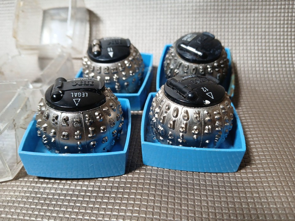4x IBM Selectric Typewriter Font Letter Balls Script Gothic Bookface ...