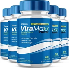 (5 Pack) Vira Maxx Power for Men to Support Overall Male Health (300 Capsules)