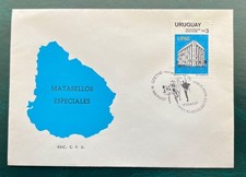 URUGUAY * TIMBRE POSTAL SPÉCIAL "JOHANN W. GOETHE 1749 1832" COUVERTURE YVERT#1124