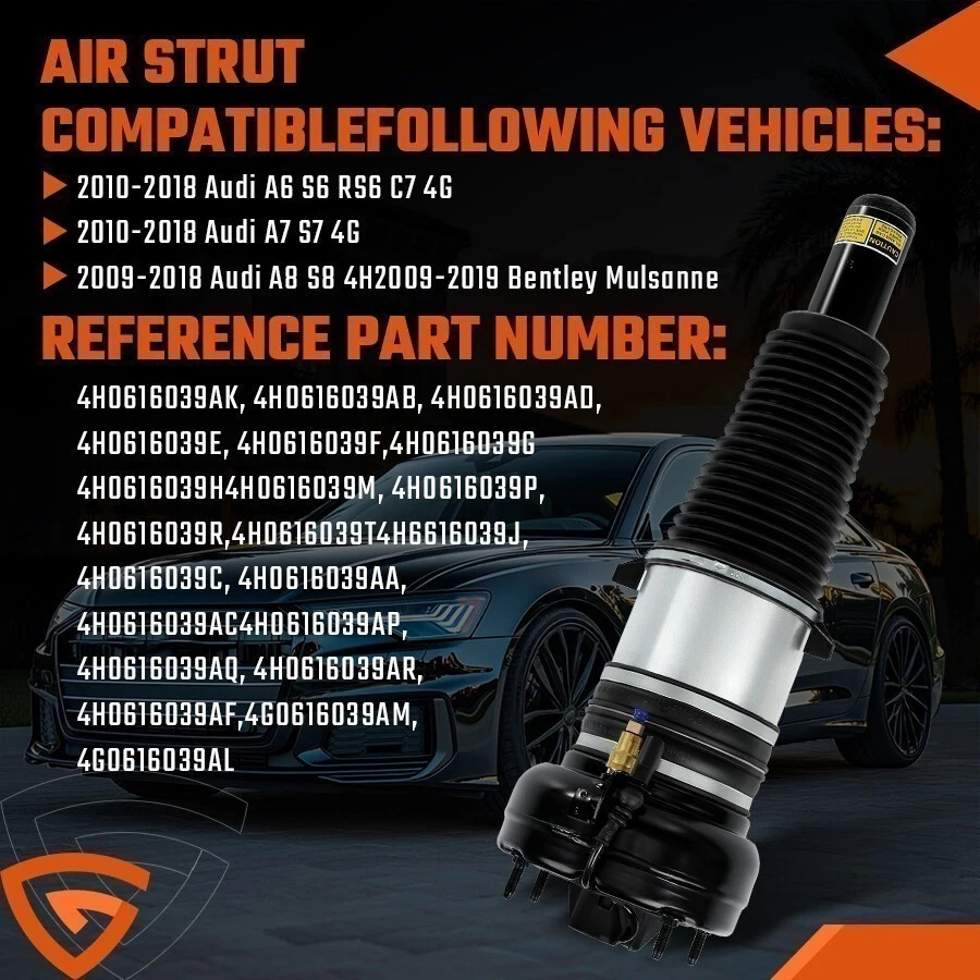 Стойка передней пневмоподвески для Audi A8 S8 D4 4H Quattro 4G0616039AB 2010-2018 * - Изображение 4 из 4