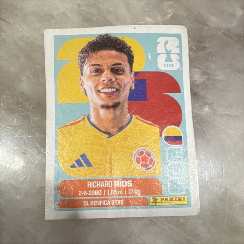 Panini FIFA 365 2025 Soccer Sticker Richard Ríos SL Benfica Player Portrait