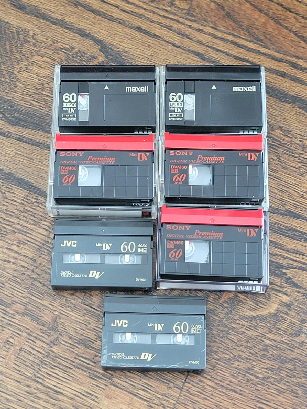 Mini DV Digital Video Cassette Tapes LOT of 7 Tape Pre Recorded - Various Brands