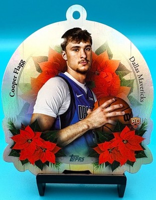 2025 Topps Holiday Mega COOPER FLAGG Oversized Die-Cut Ornament Card (DCO-CF)