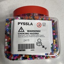 Perler Beads Multicolor 1lb 5oz Rainbow Craft Beads Ikea Pyssla