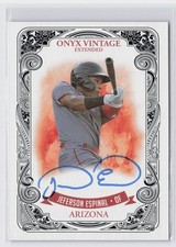 2021 ONYX Vintage Rookie Auto Jeferson Espinal #EAJE Blue Ink /400 (RC) Arizona