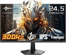 Minifire 24.5 Inch 300Hz Gaming Monitor, Full HD 1080p Fast IPS, 1ms MPRT.