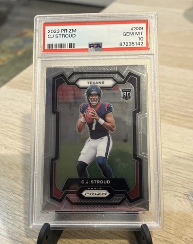 2023 PANINI PRIZM #339 CJ STROUD ROOKIE RC PSA 10