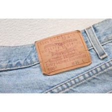 VTG Levi's 505 Regular Fit Denim Shorts Mens 36 Light Wash Blue Excellent Jorts