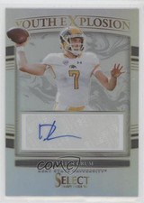 2022 Panini Select Draft Picks Silver Prizm Dustin Crum #YE-DRU Auto 0su2