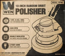 WEN 10PMC 10-Inch Waxer/Polisher in Case with Extra Bonnets. New.