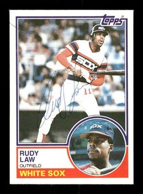 1983 Topps #514 Rudy Law signed autograph  Ballpoint EAA1 BXCP71