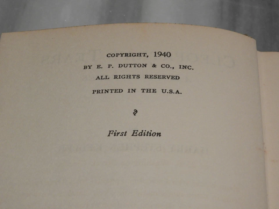 LIBRO NOVELA MISTERIO Cleopatra's Tears - Harry Stephen Keeler - 1940 - Imagen 4 de 4