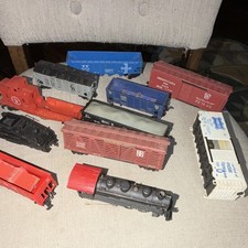 Pennsylvania HO Gauge 1:48 Mixed Lot 11pc Steam Locomotive Tender Box Car