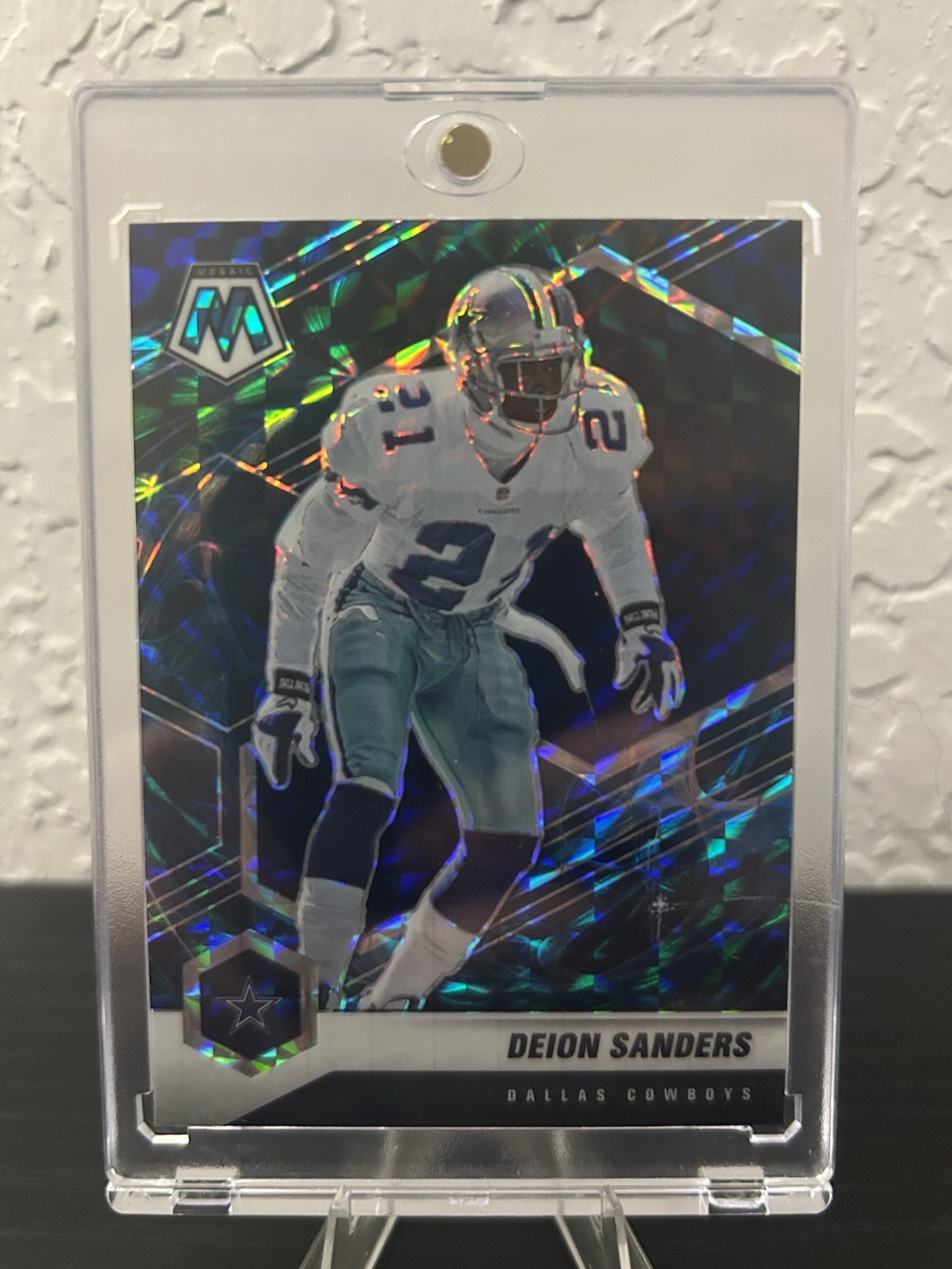  2021 Mosaic Genesis Mosaic Deion Sanders #63 Dallas Cowboys NFL Case Hit! SSP