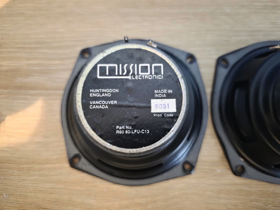PAIR 6" Mission Speaker Drivers | Part No R60 80-LFU-C13 Fully Working - Image 3 of 3