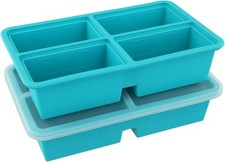 2 Pack Extra Large Soup Containers for Freezing, Silicone Cube Soup Freezer Mou