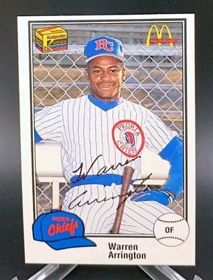 1989 Kodak Peoria Chiefs - Warren Arrington #23 (RC)