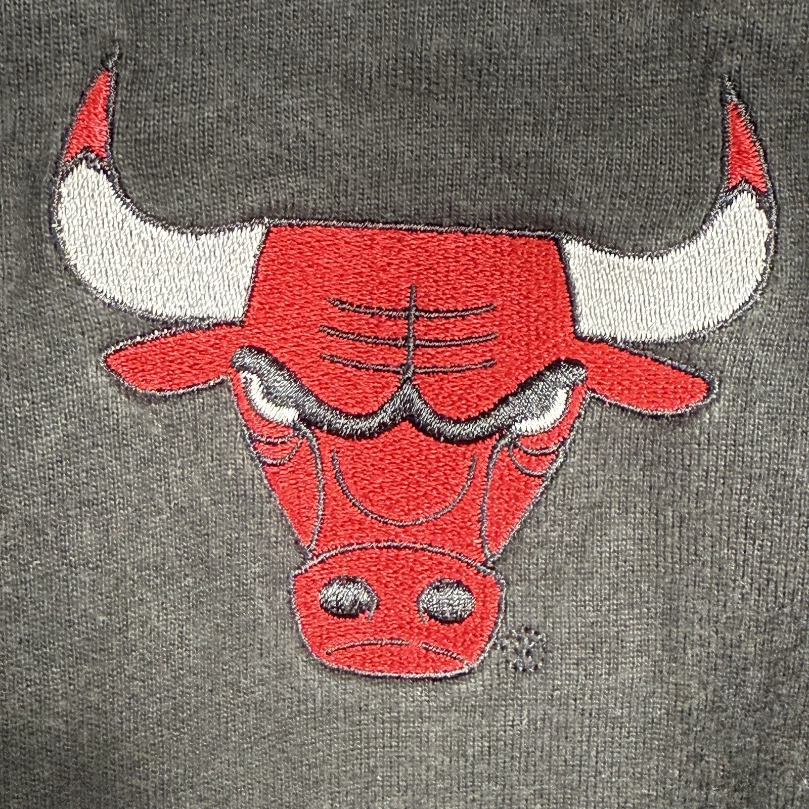 T shirt vintage Chicago bulls prima fila Salem abbigliamento sportivo ricamata media