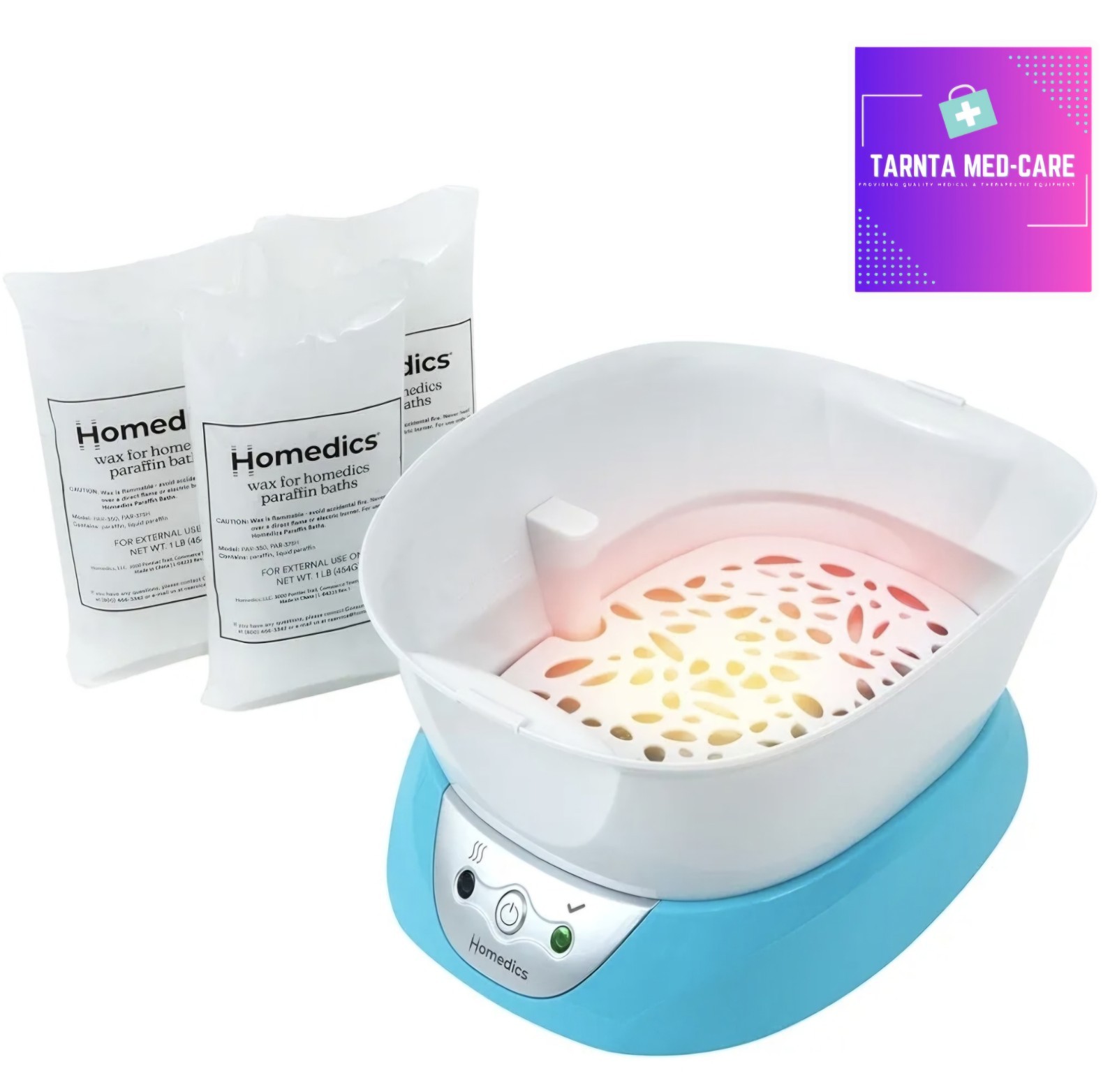 Homedics Paraffinwachsbad für Füße, Hände & Ellenbogen - Paraffin Fußbad - Originalverpackt