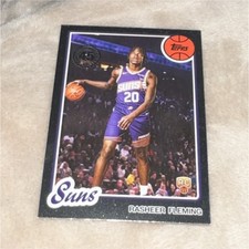 Topps Rookie - Rasheer Fleming Suns Basketball Card Stock Sports Trading Card