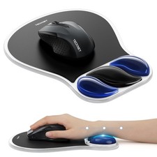 Gel Mouse Pad with Wrist Rest, Ergonomic Mouse Pad with Gel Wrist for Relieve...