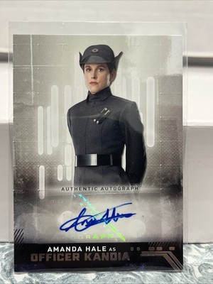 Amanda Hale 2019 Topps Star Wars Rise Of Skywalker Auto As Officer Kandia