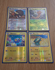 Pokemon TCG Primal Clash Reverse Holo 4 card lot Chinchou Electrike Weedle Rare